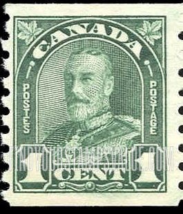 FindYourStampsValue: Coil Stamps: King George V