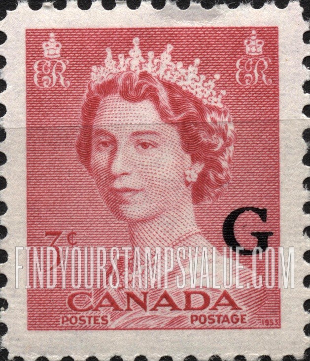 FindYourStampsValue: Official Stamps - Elizabeth II overprinted in black