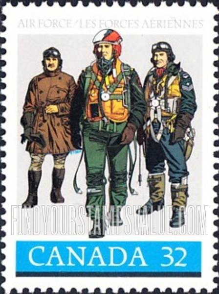 FindYourStampsValue: Royal Canadian Air Force