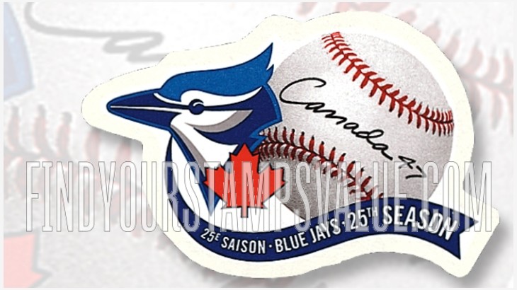 FindYourStampsValue: Toronto  Blue Jays Baseball Team, 25th Anniversary