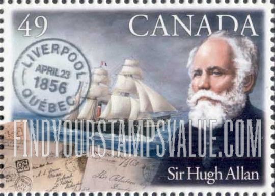 FindYourStampsValue: Pioneers of Transatlantic Mail Service: Sir Hugh Allan (1810 - 1882)