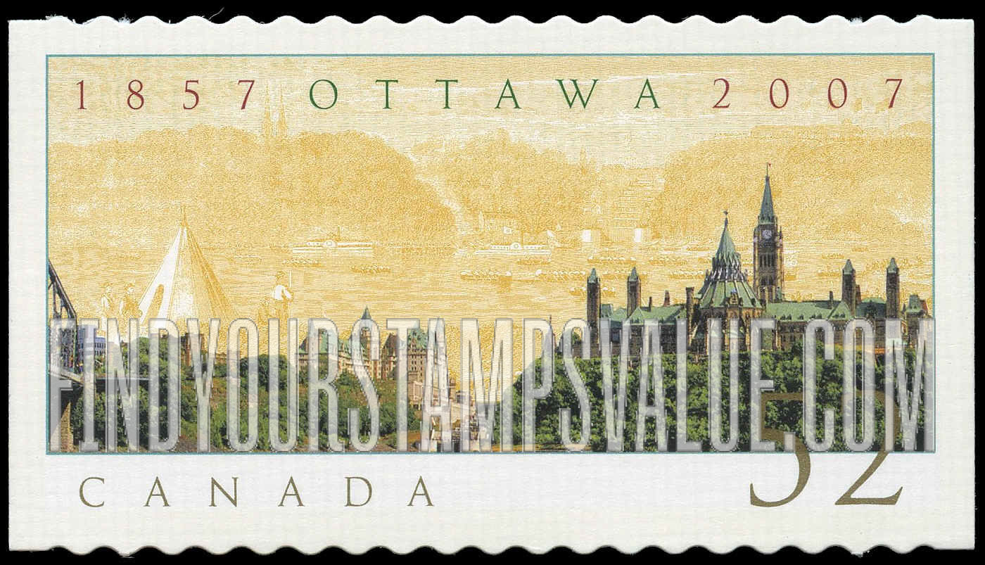 FindYourStampsValue: Selection of Ottawa as National Capital, 150th Anniversary