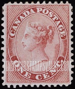 FindYourStampsValue: Province of Canada: Queen Victoria
