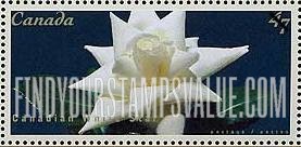 FindYourStampsValue: Roses: Canadian White Star