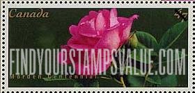 FindYourStampsValue: Roses: Morden Centennial