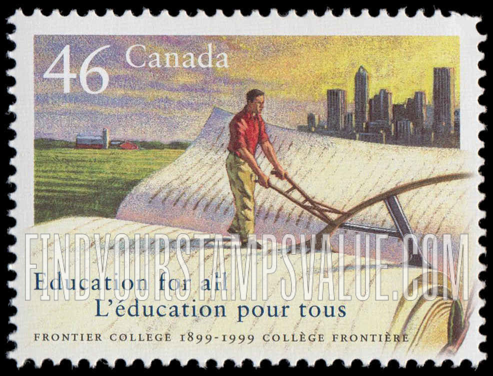 FindYourStampsValue: Frontier College, 100th Anniversary