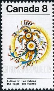 FindYourStampsValue: Indians of Canada: Ceremonial sun dance costume