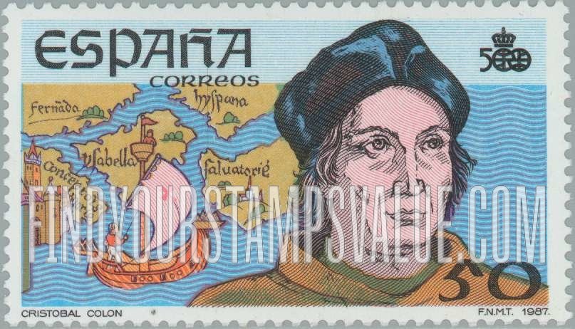 FindYourStampsValue: Discovery of America, 500th Anniversary (in 1992): Ships and Christopher Columbus
