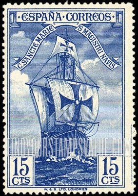 FindYourStampsValue: Bow of “Santa Maria”