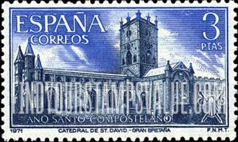 FindYourStampsValue: Cathedral of St. David, Wales