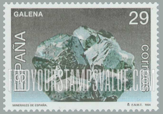FindYourStampsValue: Minerals: Galena