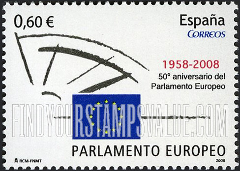 FindYourStampsValue: European Parliament, 50th Anniversary
