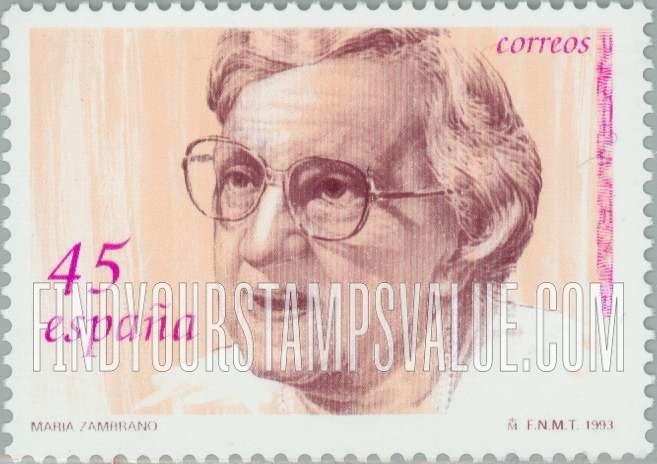 FindYourStampsValue: Maria Zambrano (1904-1991), Writer
