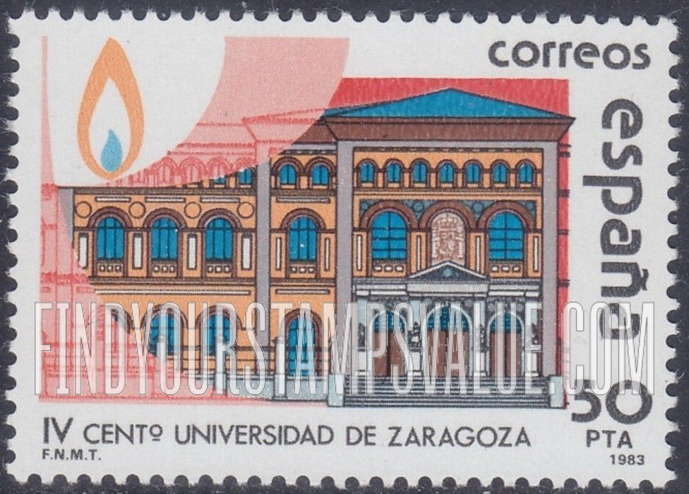 FindYourStampsValue: 400th Anniversary of University of Zaragoza