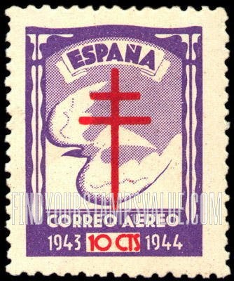 FindYourStampsValue: Postal Tax Air Post: Tuberculosis Fund, Cross of Lorraine