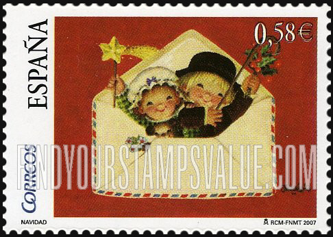 FindYourStampsValue: Children in Envelope
