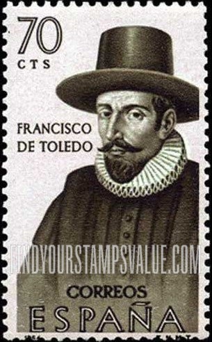 FindYourStampsValue: Builders of the New World: Francisco de Toledo