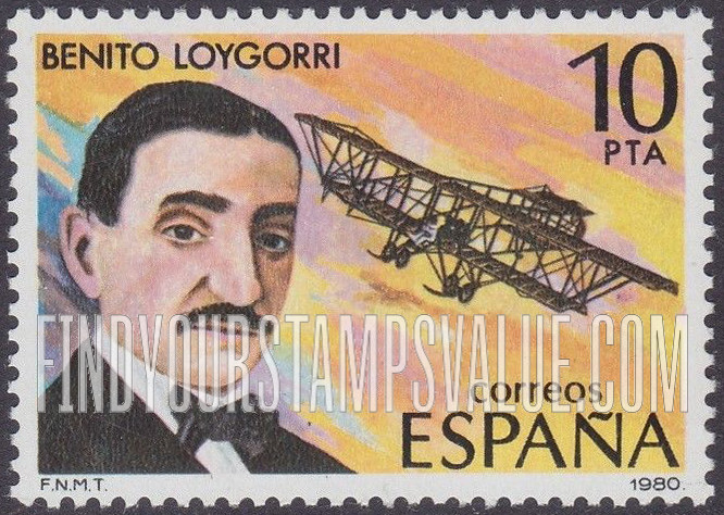 FindYourStampsValue: Aviation pioneers: Benito Loygorri
