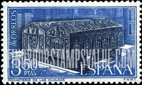 FindYourStampsValue: Tomb of Alfonso VIII and Wife, Las Huelgas Monastery, Burgos