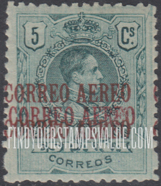 FindYourStampsValue: Air Post: Alfonso XIII