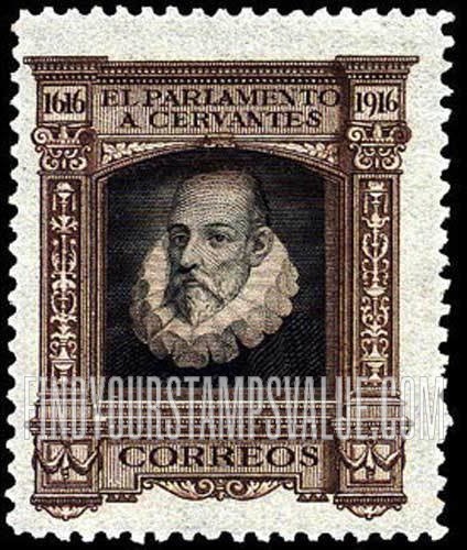 FindYourStampsValue: Official: Cervantes, Cervantes