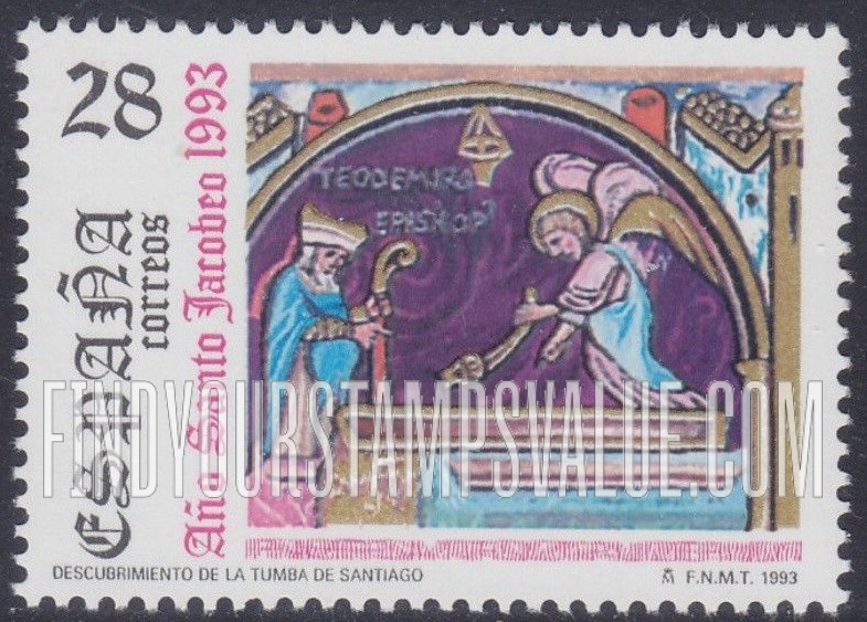 FindYourStampsValue: Year of St. James: Discovery of tomb of St. James