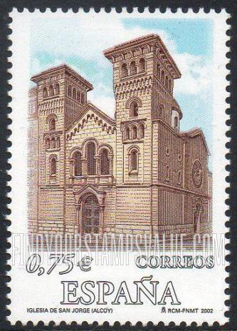 FindYourStampsValue: San Jorge Church, Alcoy