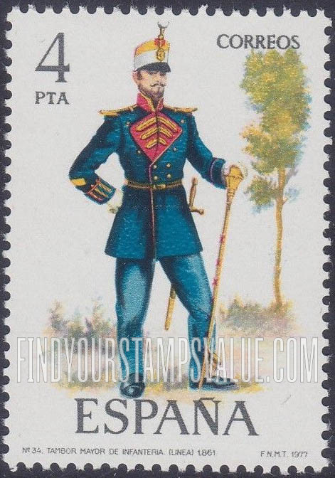FindYourStampsValue: Uniforms: Drum Major, 1861