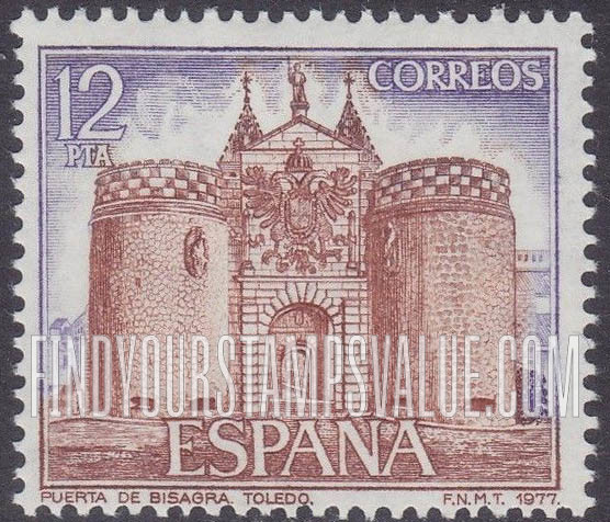 FindYourStampsValue: Tourism: Bisagra Gate, Toledo