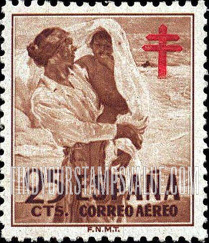 FindYourStampsValue: Postal Tax Air Post: Tuberculosis Fund, Mother and Child