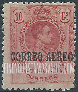 FindYourStampsValue: Air Post: Alfonso XIII