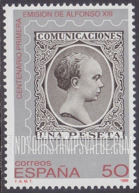 FindYourStampsValue: Type A34: Centenary of the 1st Alfonso XIII issue