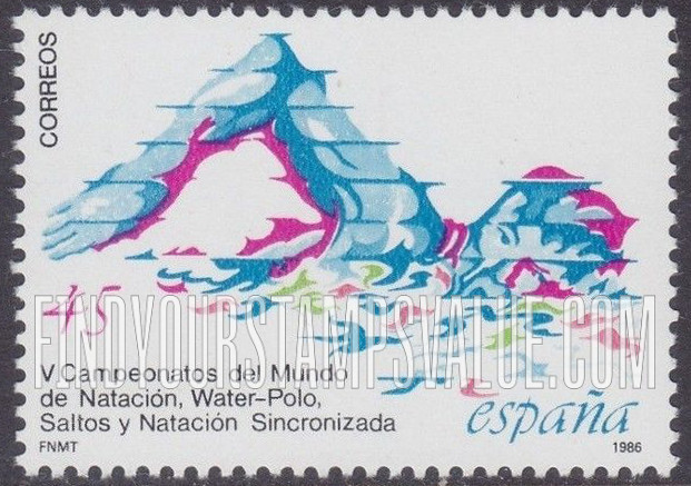 FindYourStampsValue: 5th World Swimming, Water Polo, Diving and Synchronized Swimming Championships