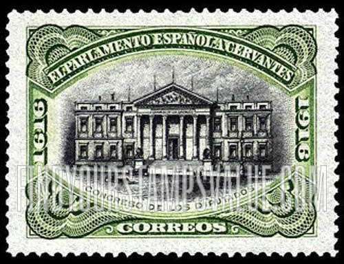 FindYourStampsValue: Official: Cervantes, Chamber of Deputies