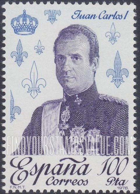 FindYourStampsValue: Rulers of Spain: Juan Carlos I