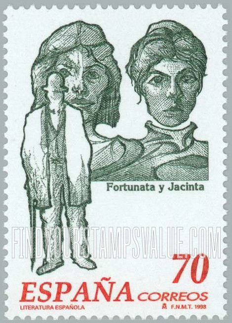 FindYourStampsValue: Literary characters from Benito Perez Galdos’ “Fortunata and Jacinta”
