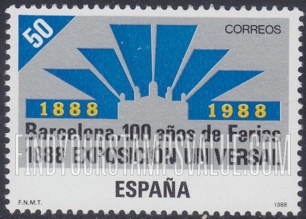 FindYourStampsValue: Universal Exposition, Barcelona, Centenary