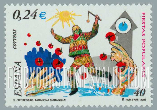 FindYourStampsValue: Local Festivals: Cipotegato, Tarazona