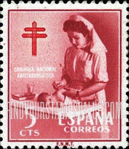 FindYourStampsValue: Postal Tax: Tuberculosis Fund, Nurse and Baby
