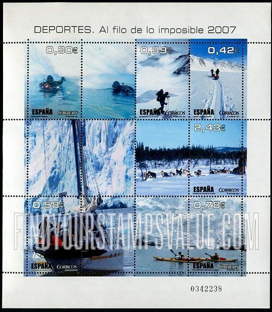 FindYourStampsValue: Scenes From Television Show “Al Filo de lo Imposible”