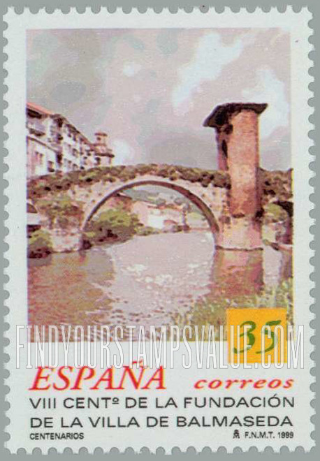 FindYourStampsValue: Village of Balmaseda, 800th anniversary