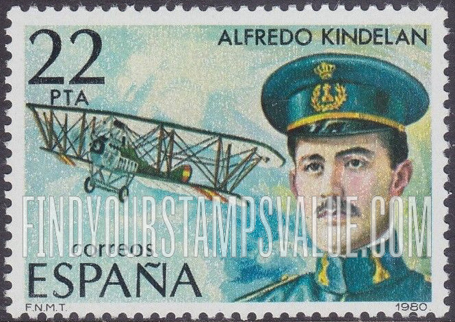 FindYourStampsValue: Aviation pioneers: Alfredo Kindelan