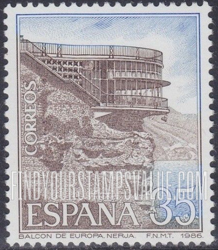 FindYourStampsValue: Tourism. Historic sites: Balcony of Europe, Nerja