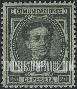 FindYourStampsValue: Kingdom: King Alfonso XII