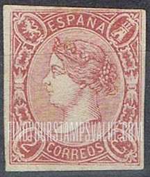 FindYourStampsValue: Kingdom: Isabella II