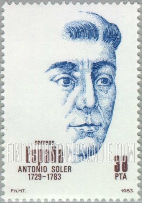 FindYourStampsValue: Antonio Soler Ramos (1729-1783), composer