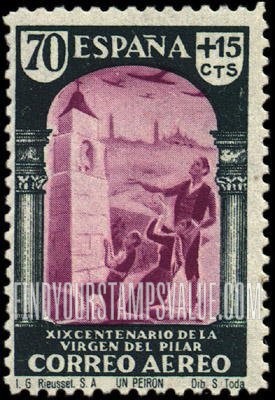 FindYourStampsValue: Air Post Semi-Postal: Monument