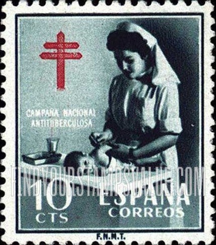 FindYourStampsValue: Postal Tax: Tuberculosis Fund, Nurse and Baby