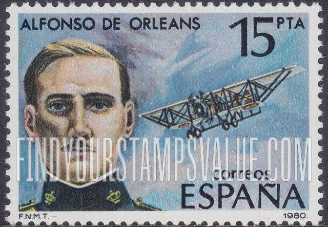 FindYourStampsValue: Aviation pioneers: Alfonso De Orleans