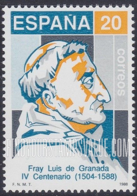 FindYourStampsValue: Fr. Luis de Granada (1504-1588)